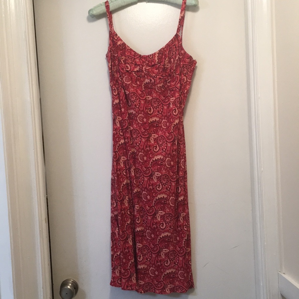 Ann Taylor Loft size 8 paisley strappy dress